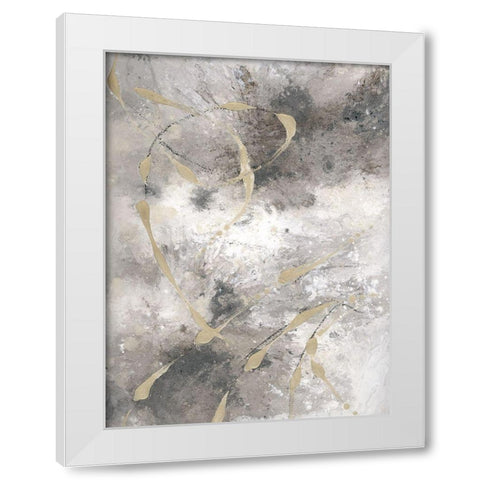 Freestyle I White Modern Wood Framed Art Print by Brooks, Donna