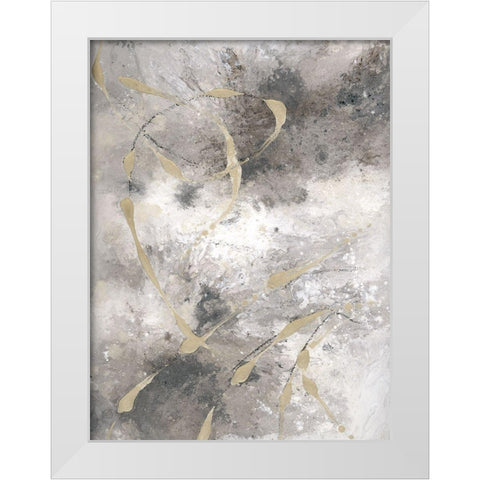 Freestyle I White Modern Wood Framed Art Print by Brooks, Donna
