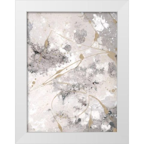 Freestyle II White Modern Wood Framed Art Print by Brooks, Donna