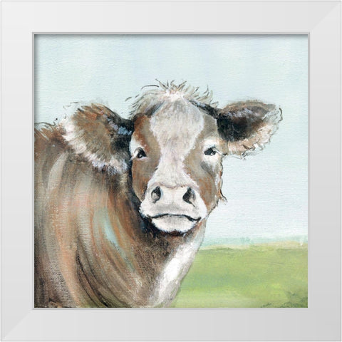 Out to Pasture I White Modern Wood Framed Art Print by Tava Studios