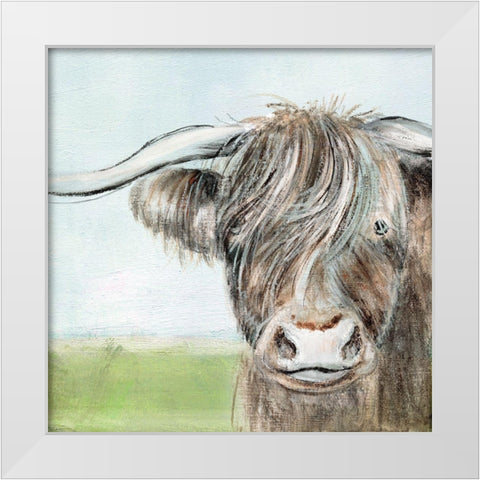 Out to Pasture II White Modern Wood Framed Art Print by Tava Studios