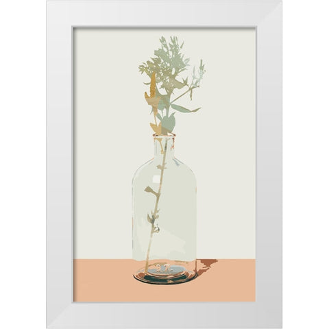 Desert Blossoms I White Modern Wood Framed Art Print by Robinson, Carol