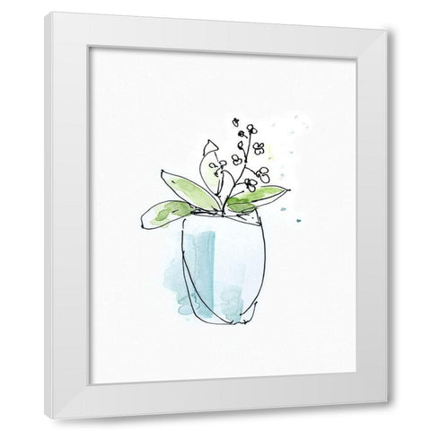 Petite Arrangement II White Modern Wood Framed Art Print by Swatland, Sally