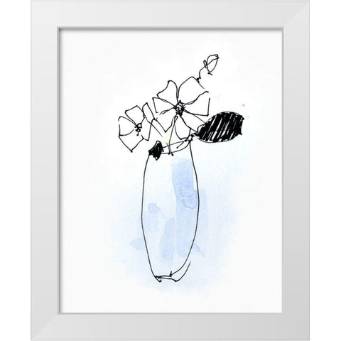 Petite Arrangement IV White Modern Wood Framed Art Print by Swatland, Sally