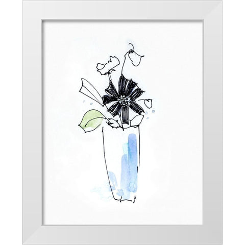 Petite Arrangement VI White Modern Wood Framed Art Print by Swatland, Sally