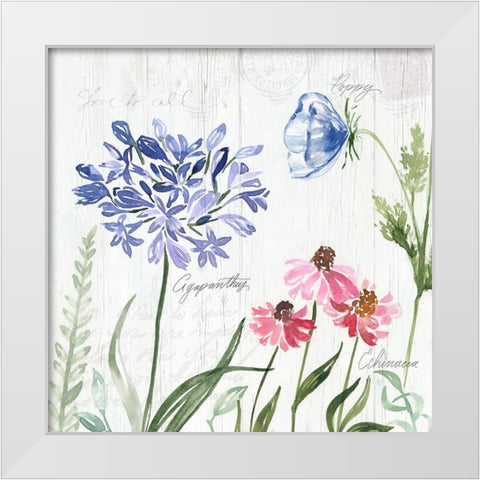 Garden Love Letters I White Modern Wood Framed Art Print by Brockmon, Kristen