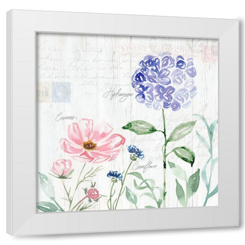 Garden Love Letters III White Modern Wood Framed Art Print by Brockmon, Kristen