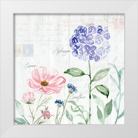 Garden Love Letters III White Modern Wood Framed Art Print by Brockmon, Kristen