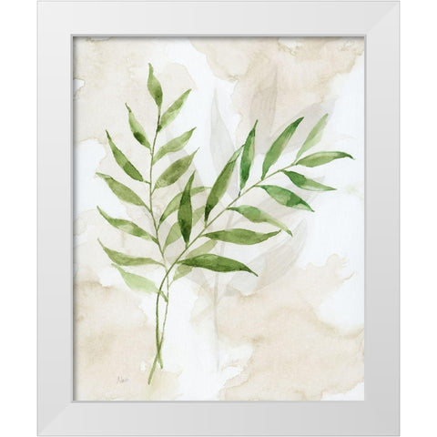 Botanical Bliss I White Modern Wood Framed Art Print by Nan