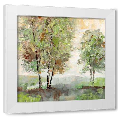 Bold Sentinel White Modern Wood Framed Art Print by Nan