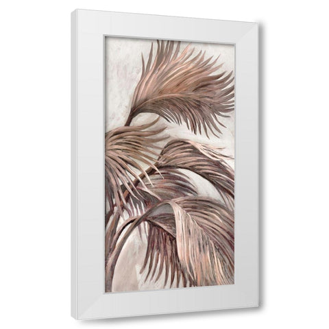 Sedona Palm I White Modern Wood Framed Art Print by Pattinian, Merri