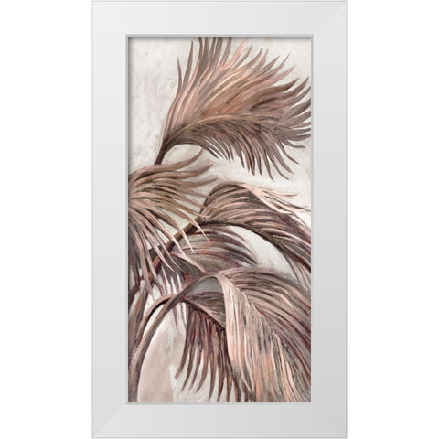 Sedona Palm I White Modern Wood Framed Art Print by Pattinian, Merri