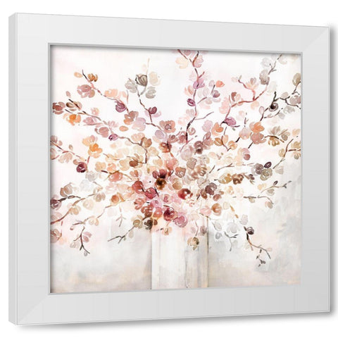 Sorbet Blossoms White Modern Wood Framed Art Print by Brockmon, Kristen