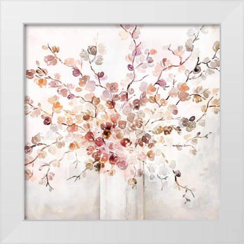 Sorbet Blossoms White Modern Wood Framed Art Print by Brockmon, Kristen