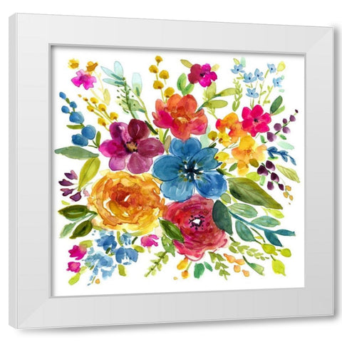 Bold and Bright I White Modern Wood Framed Art Print by Finn, Livi