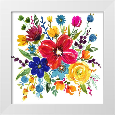 Bold and Bright II White Modern Wood Framed Art Print by Finn, Livi