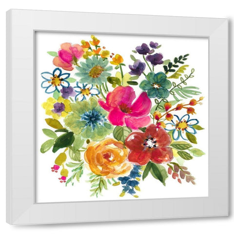 Bold and Bright IV White Modern Wood Framed Art Print by Finn, Livi