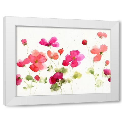 Watery Cosmos I White Modern Wood Framed Art Print by Swatland, Katie