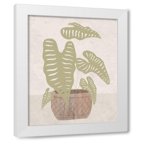Potted Still Life I White Modern Wood Framed Art Print by Santiago, Daniela