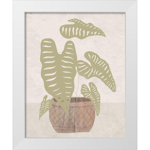 Potted Still Life I White Modern Wood Framed Art Print by Santiago, Daniela