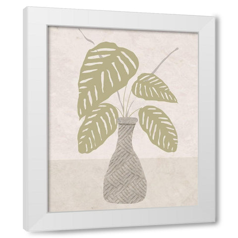 Potted Still Life II White Modern Wood Framed Art Print by Santiago, Daniela