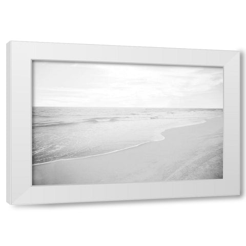 OBX Soft Shore White Modern Wood Framed Art Print by Carpentieri, Natalie