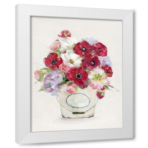 Perennial Jewels II White Modern Wood Framed Art Print by Swatland, Sally