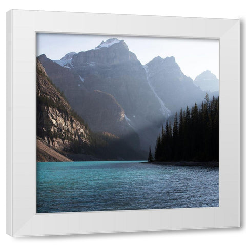 Lake Moraine White Modern Wood Framed Art Print by Robinson, Carol