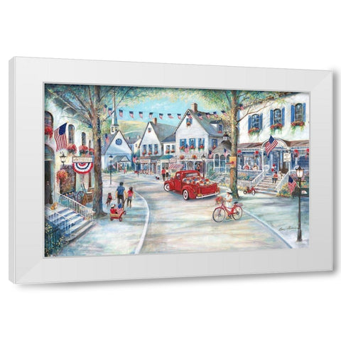 Liberty Lane White Modern Wood Framed Art Print by Manning, Ruane