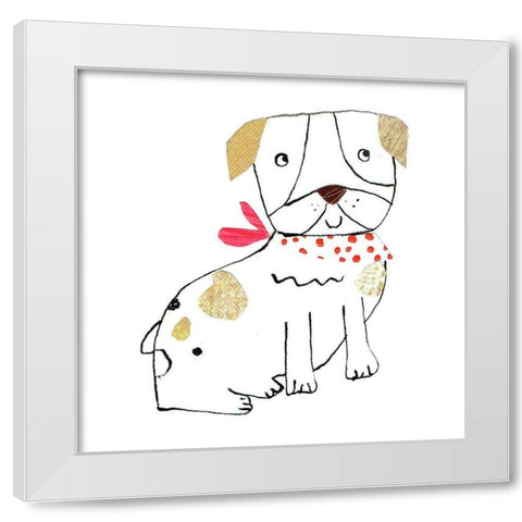 Dog Nature III White Modern Wood Framed Art Print by Pope, Katherine and Elizabeth