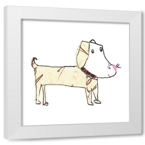 Dog Nature IV White Modern Wood Framed Art Print by Pope, Katherine and Elizabeth