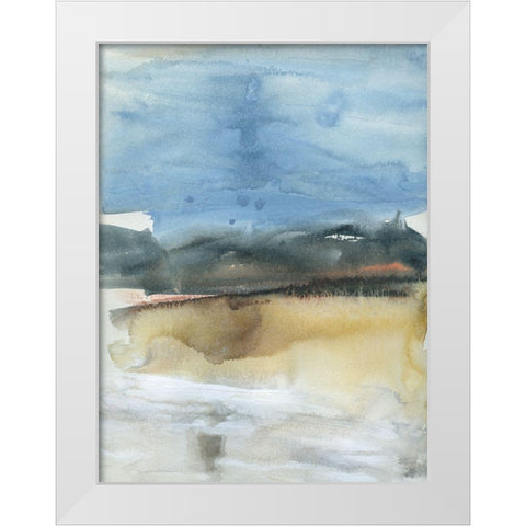 Mountain Shadows I White Modern Wood Framed Art Print by Jill, Susan