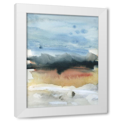 Mountain Shadows II White Modern Wood Framed Art Print by Jill, Susan