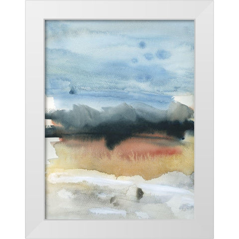 Mountain Shadows II White Modern Wood Framed Art Print by Jill, Susan