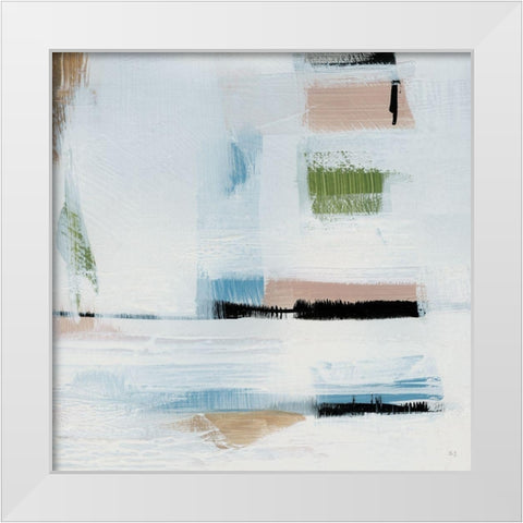 Faraway Sunset I White Modern Wood Framed Art Print by Jill, Susan