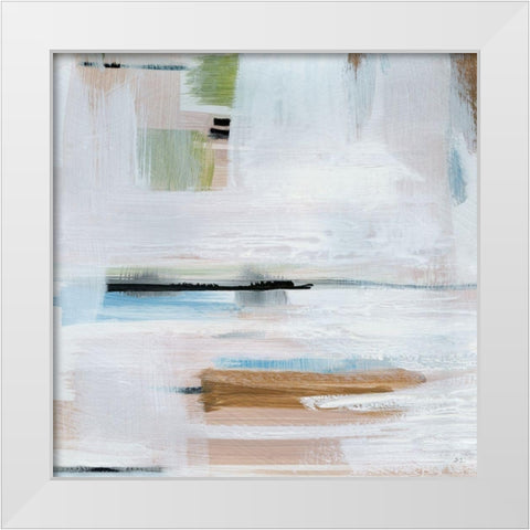 Faraway Sunset II White Modern Wood Framed Art Print by Jill, Susan