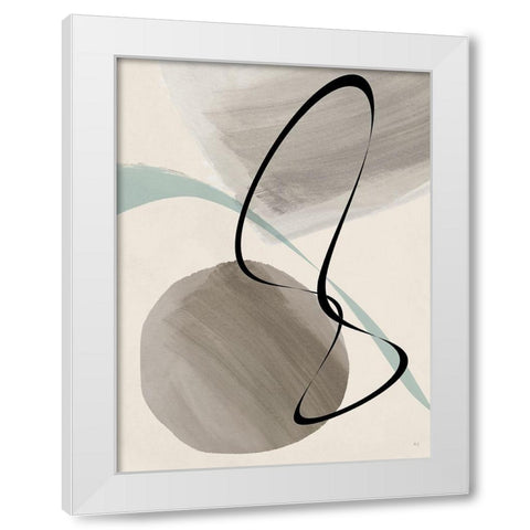 Mid Century Dance I White Modern Wood Framed Art Print by Jill, Susan