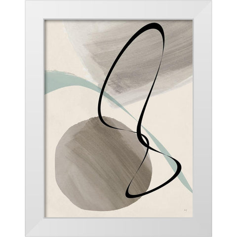 Mid Century Dance I White Modern Wood Framed Art Print by Jill, Susan