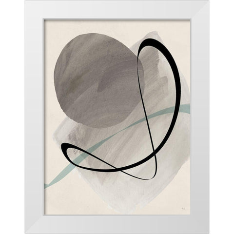 Mid Century Dance II White Modern Wood Framed Art Print by Jill, Susan