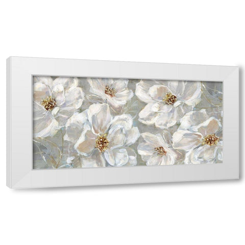 Blooming Summer White Modern Wood Framed Art Print by Swatland, Sally