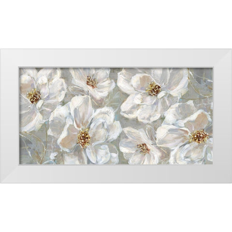 Blooming Summer White Modern Wood Framed Art Print by Swatland, Sally