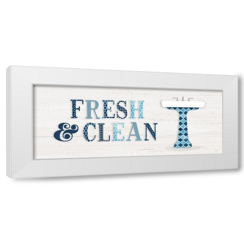 Fresh and Clean White Modern Wood Framed Art Print by Carpentieri, Natalie