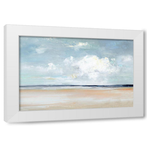 Ocean Vista White Modern Wood Framed Art Print by Swatland, Sally