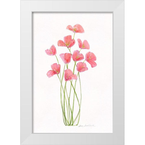 Intertwined Bouquet I White Modern Wood Framed Art Print by Swatland, Sally