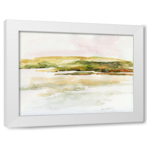 Coastal Morning White Modern Wood Framed Art Print by Swatland, Sally