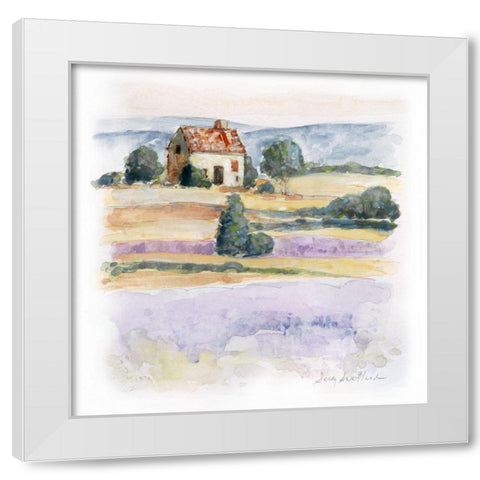 Lavender Country II White Modern Wood Framed Art Print by Swatland, Sally