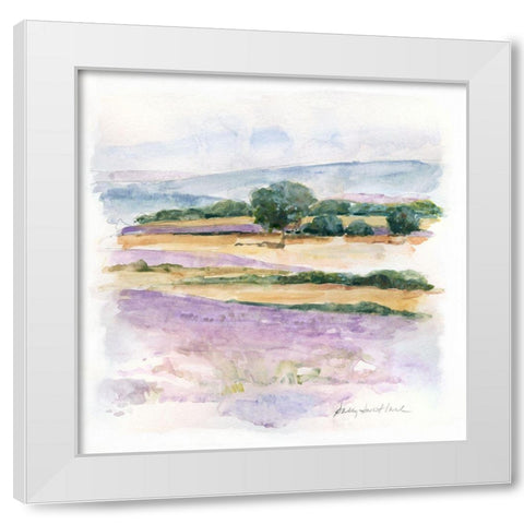 Lavender Country III White Modern Wood Framed Art Print by Swatland, Sally