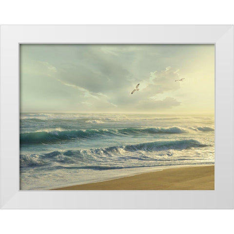 Way Home White Modern Wood Framed Art Print by Calascibetta, Mike