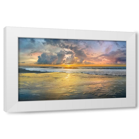 Harbor Point White Modern Wood Framed Art Print by Calascibetta, Mike