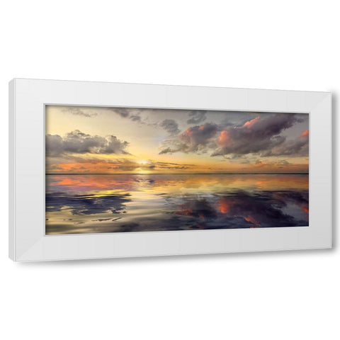 Endless White Modern Wood Framed Art Print by Calascibetta, Mike
